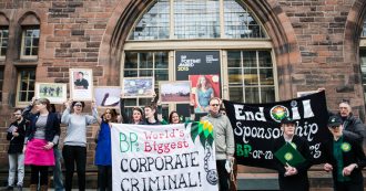 Copertina di Lo schiaffo di Edimburgo: via i petrolieri dal museo