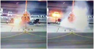 Copertina di Paura per i passeggeri a Sharm el-Sheikh: l’aereo prende fuoco sulla pista d’atterraggio. Il video