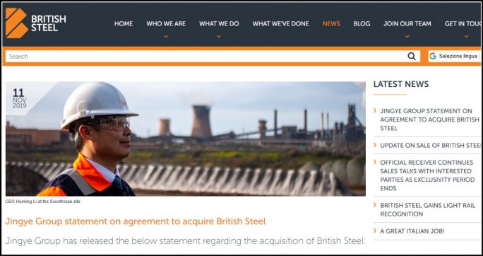 Acciaio, la parabola di British Steel: dalla privatizzazione alla vendita al gruppo cinese Jingye. Tante similitudini con l’ex Ilva