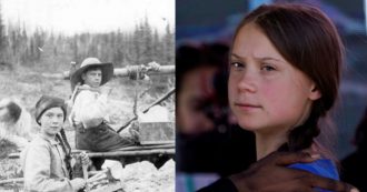 Copertina di “Greta arriva dal 1898 per salvarci dall’autodistruzione”: la teoria che rimbalza sui social per via di una foto dell’università di Washington