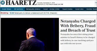Copertina di Israele, il premier uscente Netanyahu incriminato per corruzione. Gantz rinuncia a formare il governo: la palla al Parlamento