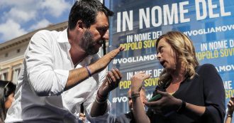Copertina di Meloni alla Lega: “Volete tornare con Di Maio?”