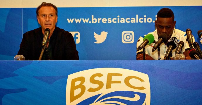 Balotelli, il patron del Brescia Cellino: “Che gli succede? È nero, sta lavorando per schiarirsi”