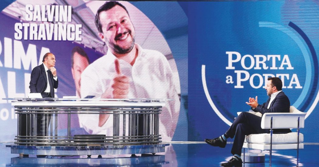 Salvini, cento ore in tv: più del premier e il triplo di M5S e Pd Salvini, cento ore in tv: più del premier e il triplo di M5S e Pd