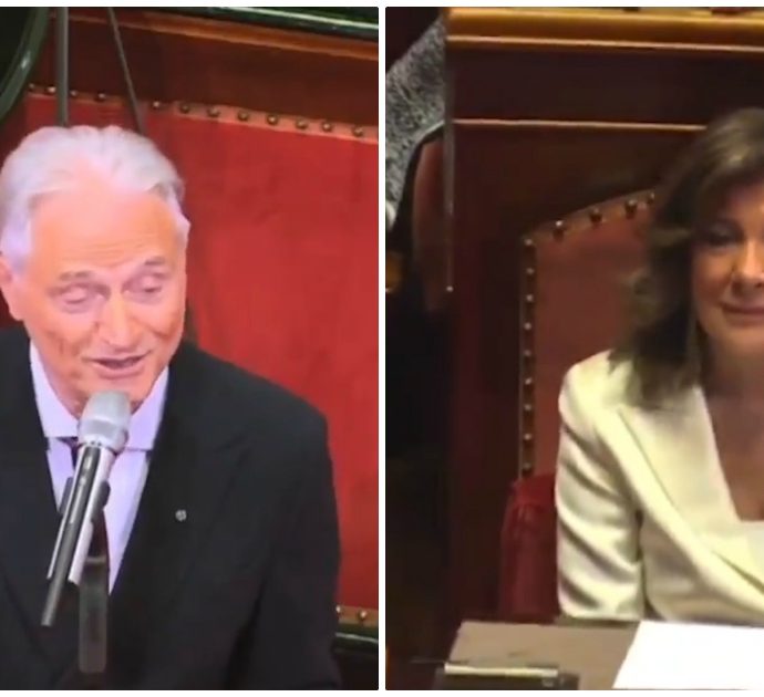 “Trottolino amoroso, du du da da da”, Amedeo Minghi canta “Vattene amore” in Senato e “conquista” la presidente Casellati