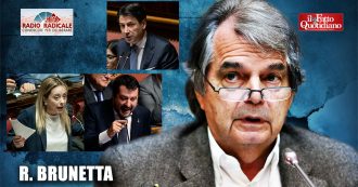 Copertina di Fondo salva-Stati, Brunetta: “Da che parte sto tra Meloni, Salvini e Conte? Da quella del professor Brunetta, che è il più bravo di tutti”