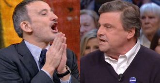 Copertina di Salvini, scontro Calenda-Senaldi su La7. “Prima gli italiani? No, prima le cubiste del Papeete”. “È un azienda turistica che fattura tanti soldi”