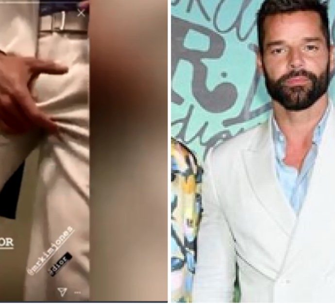 Ricky Martin, la popstar si sistema i “gioielli di famiglia” prima della sfilata di Dior: il video imbarazzante