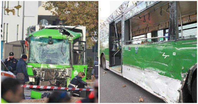 Milano, incidente in viale Bezzi tra filobus Atm e un mezzo Amsa: 18 feriti, una donna in coma. Indagini su cause: “È mancata precedenza”