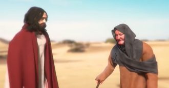 Copertina di “Io sono Gesù Cristo”, il videogioco nel quale si vive la vita del figlio di Dio: si possono fare miracoli e si combatte contro il Diavolo