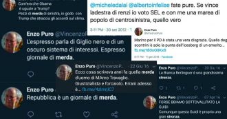 Copertina di Caso Formigli, “Enzo Puro, uno di noi”: il fan che Renzi ha preso a modello ha alle spalle una lunga striscia di insulti. Pure per l’ex premier