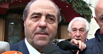 Copertina di Commissione banche, Di Pietro: “Sono qui per difendere l’onore di Lannutti. Ho incontrato Grillo, serve che serri le fila del M5s”