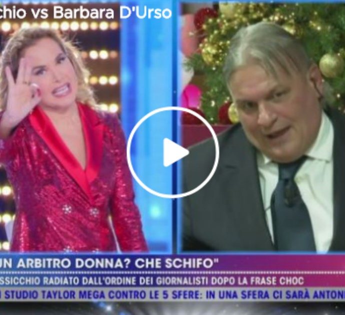 Live Non è la D’Urso, Sergio Vessicchio contro Barbara D’Urso: “Sei stata radiata dall’Ordine dei Giornalisti “. Lei: “Salutami a soreta”