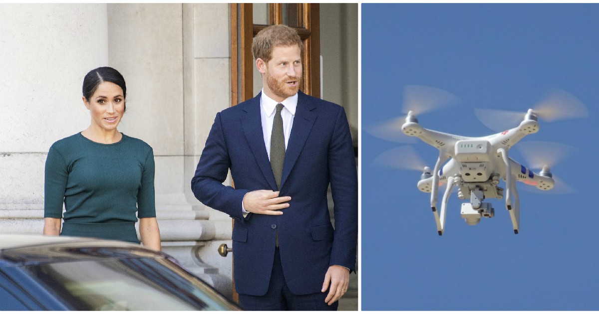 “Harry e Meghan hanno rischiato di morire in volo per colpa di un drone”
