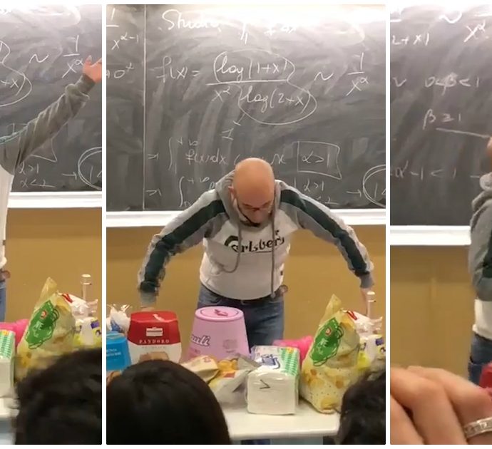 Bari, la lezione geniale del professore fa impazzire (dalle risate) i suoi studenti: la matematica diventa una festa tra seni e coseni