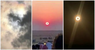 Copertina di Eclissi solare di Santo Stefano, le spettacolari immagini dell’anello di fuoco nel cielo