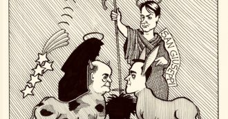 Copertina di Il 2019 visto dalla matita di Guido Ciompi. Una selezione delle sue vignette quotidiane, veri pezzi unici