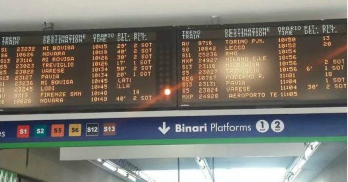 Trenord, guasto sulla linea: 70 treni cancellati e altri 150 in ritardo. Disagi per i pendolari