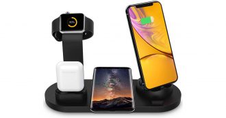 Copertina di Base di ricarica 6-in-1 per dispositivi Apple e Android a meno di 30 euro su Amazon