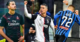 Copertina di Serie A, Ronaldo stende il Cagliari: la Juve riparte con un 4 a 0. Altro show dell’Atalanta. Al Milan Ibra non basta: 0 a 0 con la Samp