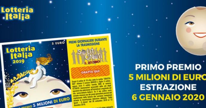Lotteria Italia, tutti i biglietti vincenti: il primo premio da 5 milioni venduto a Torino, il secondo da 2,5 a Gonars (Udine). Ecco i primi 25 premiati