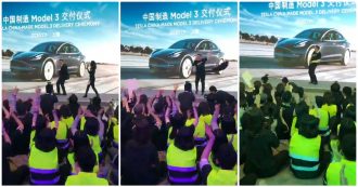 Copertina di Elon Musk scatenato sul palco: il balletto durante il lancio della nuova Tesla in Cina che ricorda Steve Ballmer