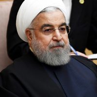 Il presidente iraniano  Hassan Rouhani