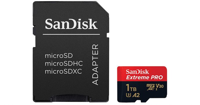 SanDisk Extreme Pro, scheda di memoria microSDXC da 1 TB scontata del 58 % su Amazon