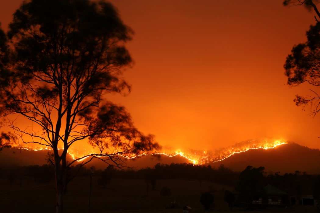 Bushfire in Bowraville, NSW, Australia, November 2019