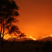 Bushfire in Bowraville, NSW, Australia, November 2019