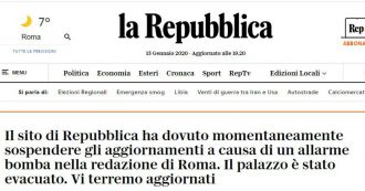 Copertina di Repubblica, la procura di Roma indaga sulle minacce alla redazione: buste sospette e un allarme bomba
