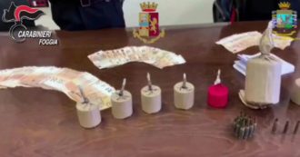 Copertina di Foggia, maxi operazione antimafia: 3 persone fermate per tentata estorsione. “Sequestrate 11 bombe e agenda con nomi vittime e cifre”