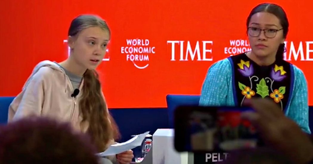 Forum economico di Davos, l’intervento di Greta: “Media e politici non vogliono parlare di cambiamenti climatici. Io continuerò a farlo”
