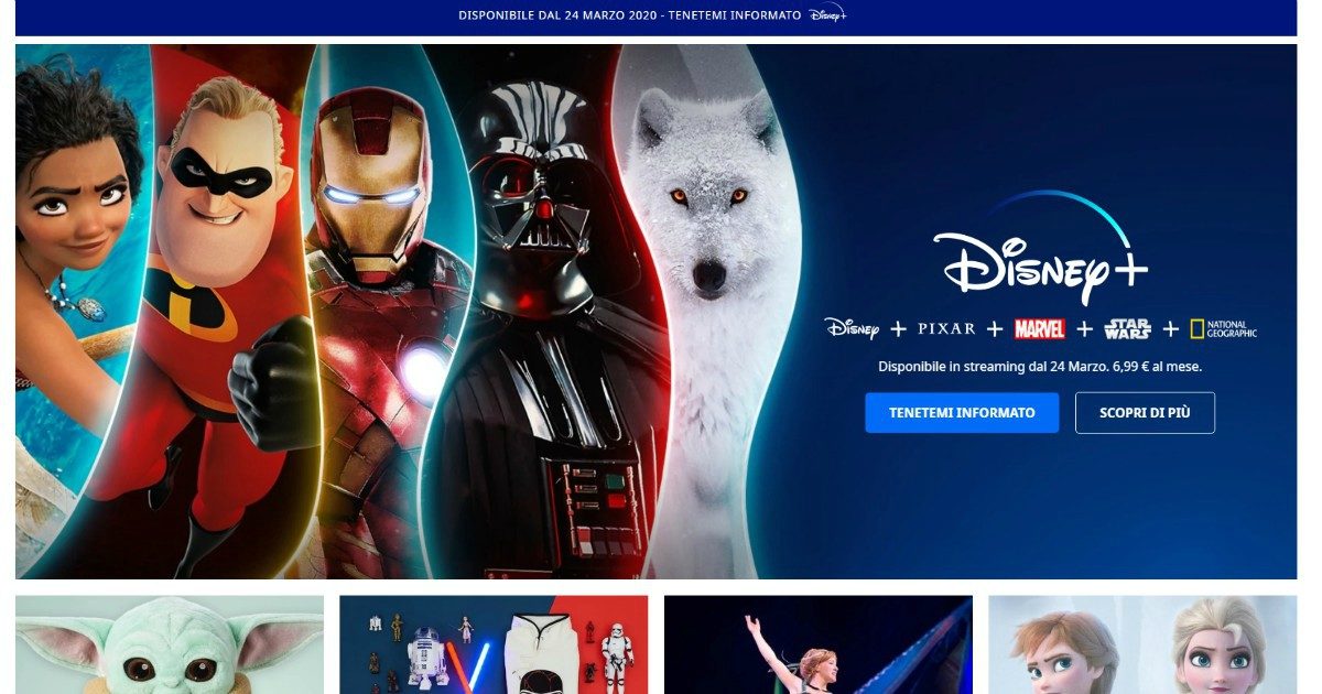 Disney+, la nuova piattaforma di streaming arriva in Italia il 24 marzo: ecco cos’è, come funziona e quanto costa