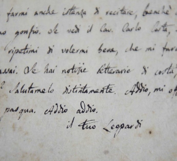 Leopardi recensiva Dante: scoperto un suo articolo inedito nascosto nella Biblioteca Nazionale di Napoli