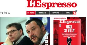 Copertina di Fondi Lega, archiviate le querele di Salvini contro l’Espresso: “Notizie sui 49 milioni esempio di giornalismo d’inchiesta”