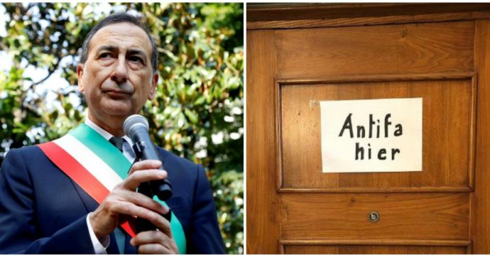 “Qui vive un antifascista”, il cartello di Sala sulla sua porta di casa: la risposta del sindaco di Milano alla scritta antisemita di Cuneo