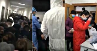 Copertina di Coronavirus, presi d’assalto gli ospedali di Wuhan: persone si accalcano nei corridori