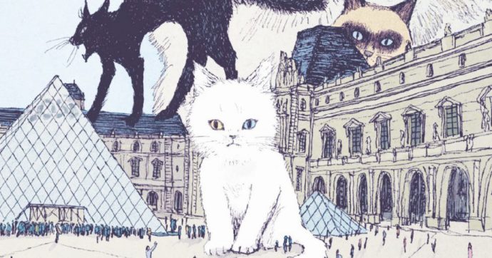 Copertina di I gatti del Louvre: la vita segreta dei musei quando arriva la notte