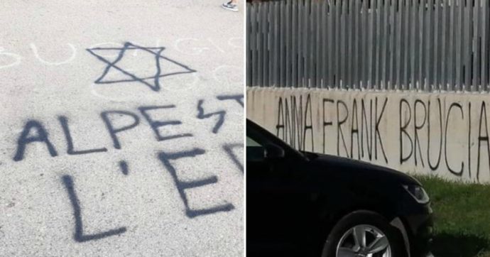 Pomezia, scritte antisemite davanti a 2 scuole superiori. Azzolina: “Un attacco all’istituzione”. L’Anpi: “Fascismo sarà sconfitto di nuovo”