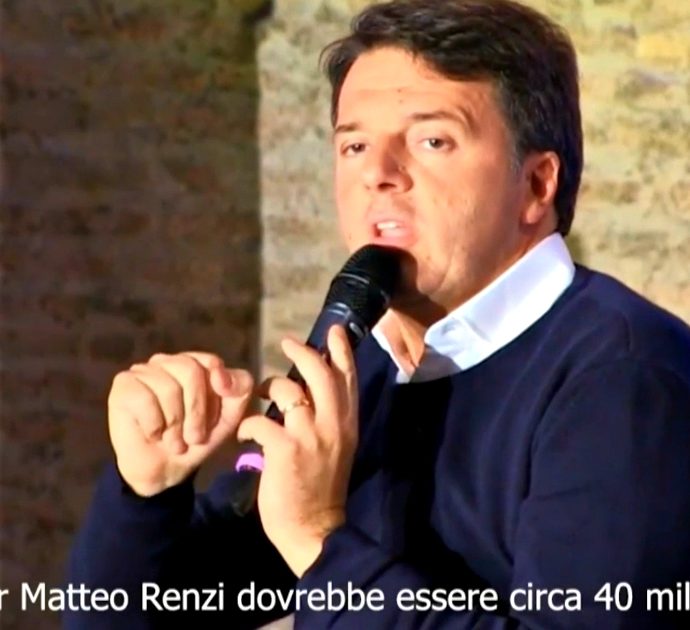 Matteo Renzi, quanto vale il senatore di Italia viva? Per una conferenza fino a 40mila euro: Sono le Venti (Nove) gli fa i conti in tasca