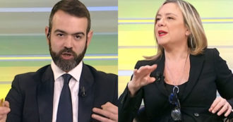 Copertina di Salvini, scontro Preziosi-Borgonovo su La7. “Storia su aborto? È una schifezza, una frottola”. “Puoi dimostrare che è inventata?”