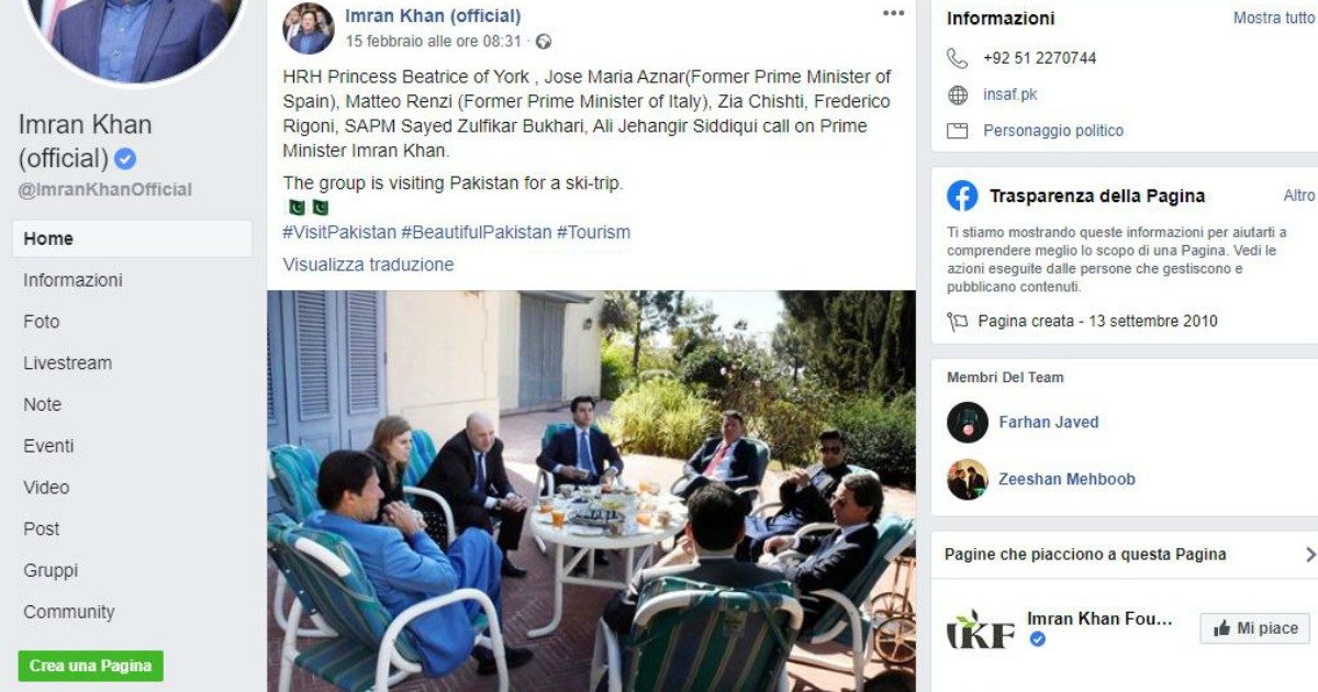 Renzi in Pakistan a sciare con l’alta finanza, M5s: ‘Vacanze sono sua priorità’. Lui: ‘Devo chiedere permesso al tribunale dell’antirenzismo?’