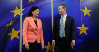 Copertina di Salvare il business senza regole. Missione di Zuckerberg in Ue