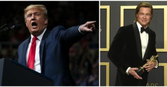 Copertina di Donald Trump contro l’Oscar a “Parasite”: “Ridateci Via col vento”. Poi attacca il “saputello” Brad Pitt