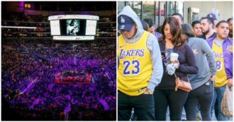 Copertina di Kobe Bryant, in 20mila allo Staples Center per l’ultimo saluto alla stella dei Lakers e sua figlia