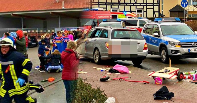 Germania, auto contro un corteo di carnevale a Volkmarsen: 30 feriti, 7 gravi. Polizia: “Due fermi. Sospettato non è noto come estremista”