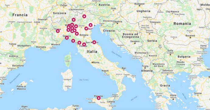 Coronavirus, la mappa interattiva dei contagi: nuovi casi in Campania, Puglia e Calabria