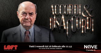 Copertina di Accordi&Disaccordi (Nove), Pier Luigi Bersani è l’ospite di Scanzi, Sommi e Travaglio venerdì 28 febbraio alle 22.45