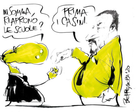 Copertina di La vignetta di Beppe Mora